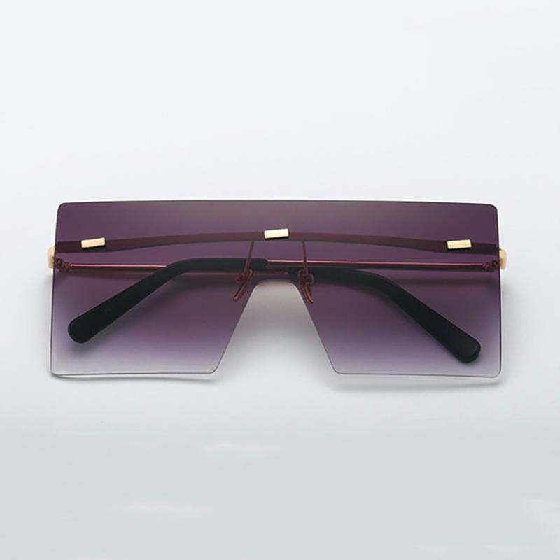 Ultra-edgy Square Flat Sunglasses Sunglasses 01