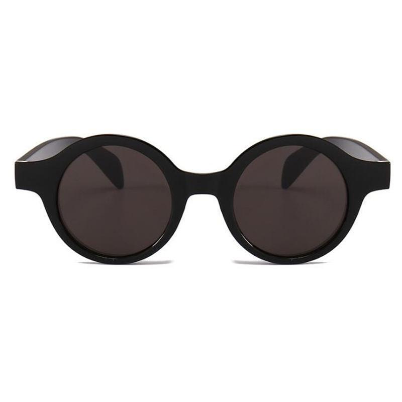 Village Retro Round Thick Frame Sunglasses Sunglasses Leopard