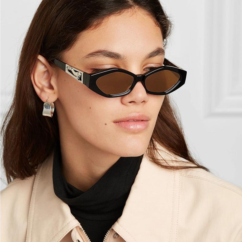 Vintage Cat Eye 3D Anti-UV Sunglasses Sunglasses Black All Grey