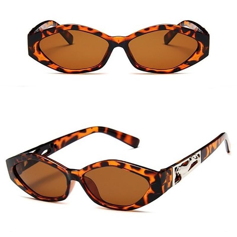 Vintage Cat Eye 3D Anti-UV Sunglasses Sunglasses Leoprad Tea
