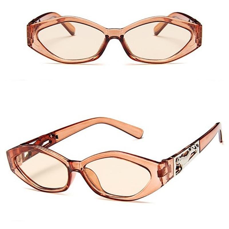Vintage Cat Eye 3D Anti-UV Sunglasses Sunglasses Tea Tea