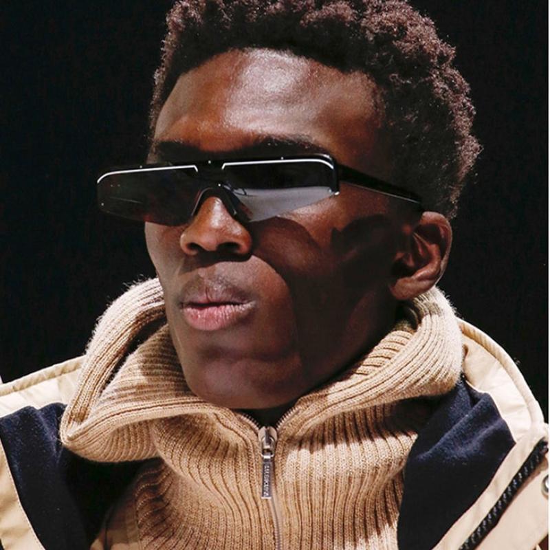 Vintage Rimless Cat Eye Sunglasses Sunglasses C1 black white