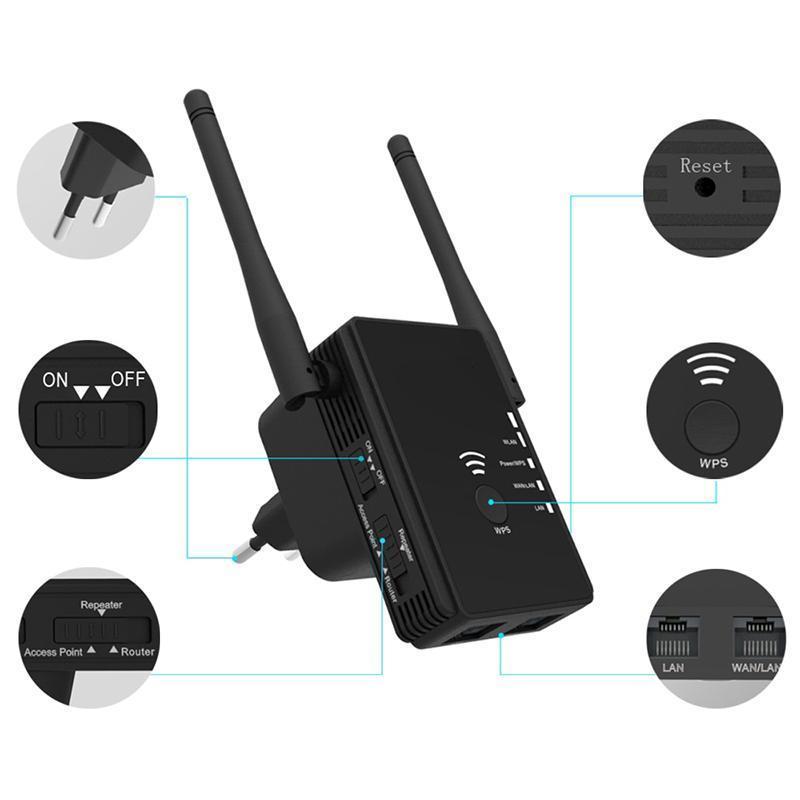 WiFi Extender with WPS Internet Signal Booster WiFi Booster EU / original package